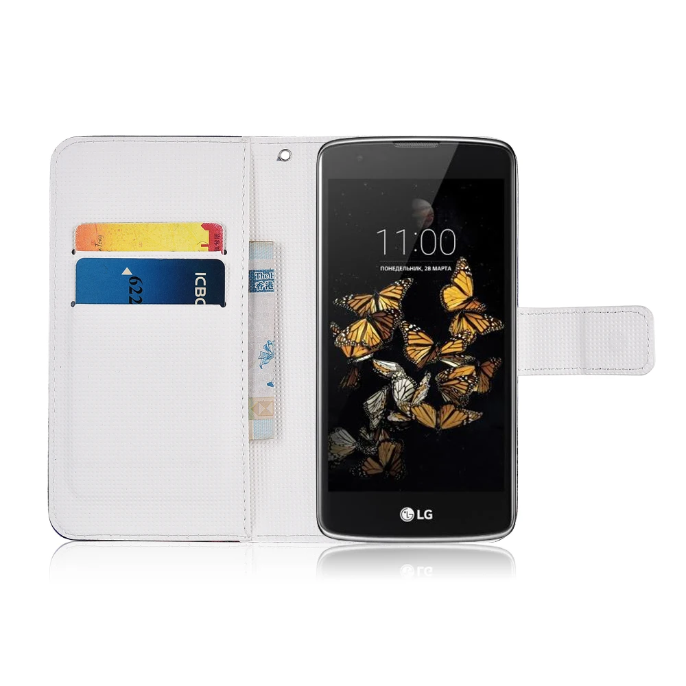 Чехол-Кошелек для LG K8 LTE из искусственной кожи с подставкой | Мобильные телефоны и