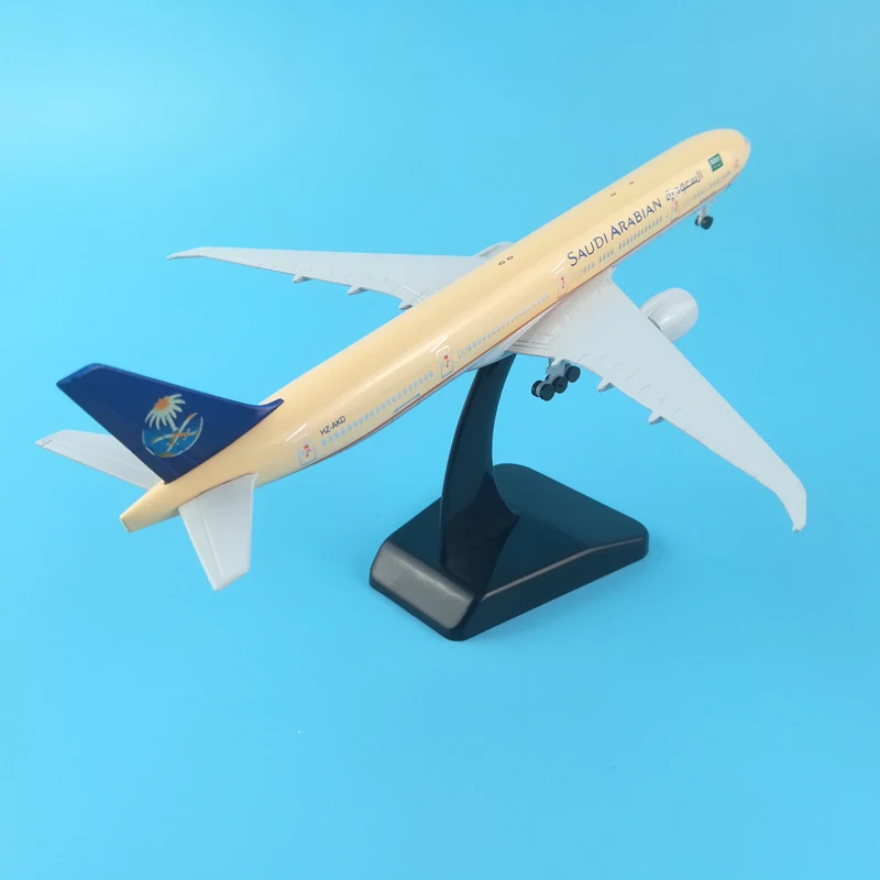 20 см SAUDI ARABIAN B777 модель самолета из металлического сплава Игрушечная колеса