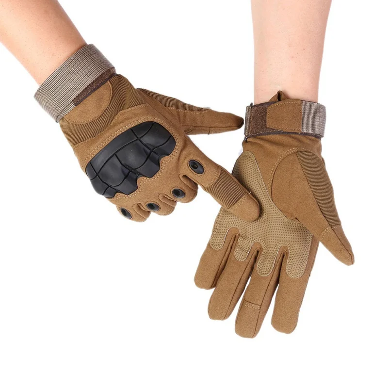 Охотничьи перчатки военные армейские антискользящие резиновые с пальцами для