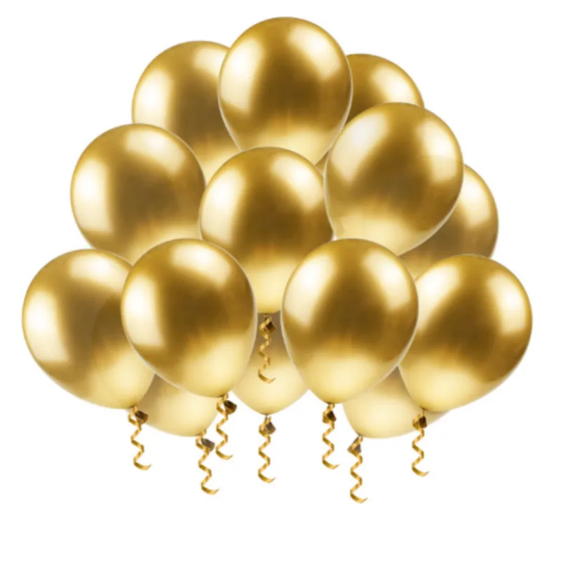 

61pcs/set Arland Balloons Latex Chrome Gold Metal Balloon Supply Party Birthday Event Party Wedding Decoration Supplies