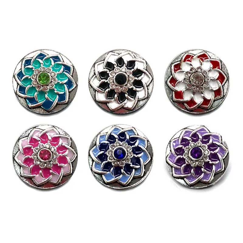 

Оптовая продажа w390 цветок 3D 18 мм 20 мм металлическая кнопка для браслета ОЖЕРЕЛЬЕ СМЕННЫЕ ювелирные изделия женские аксессуары