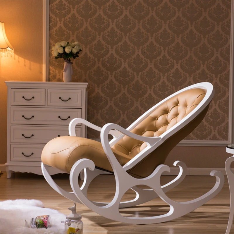 Кресло-качалка sallanan sandalie fotel bujany кресло fauteuil salon poltrona кресло sillon кресла для гостиной schommelstoel - Цвет: Шоколад