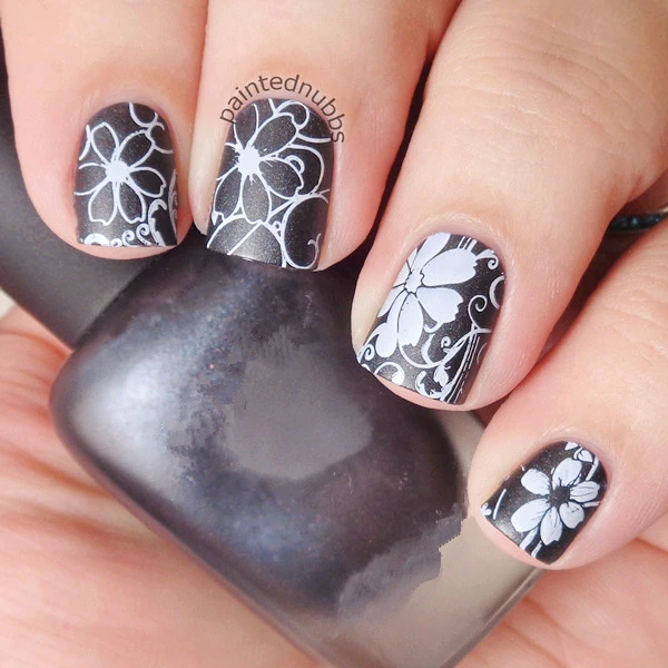 Очаровательная Весенняя ногтей штамп шаблон плиты изображения штамповки