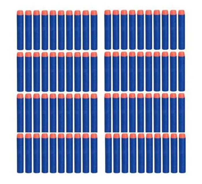 

50 шт., мягкие пустотелые пули для бластера серии Nerf, 7,2 см
