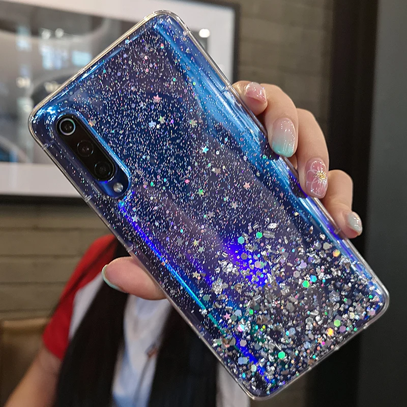 Модный Блестящий блестящий чехол для телефона Xiaomi Mi 9 8 SE lite 6 6x A2 мягкий