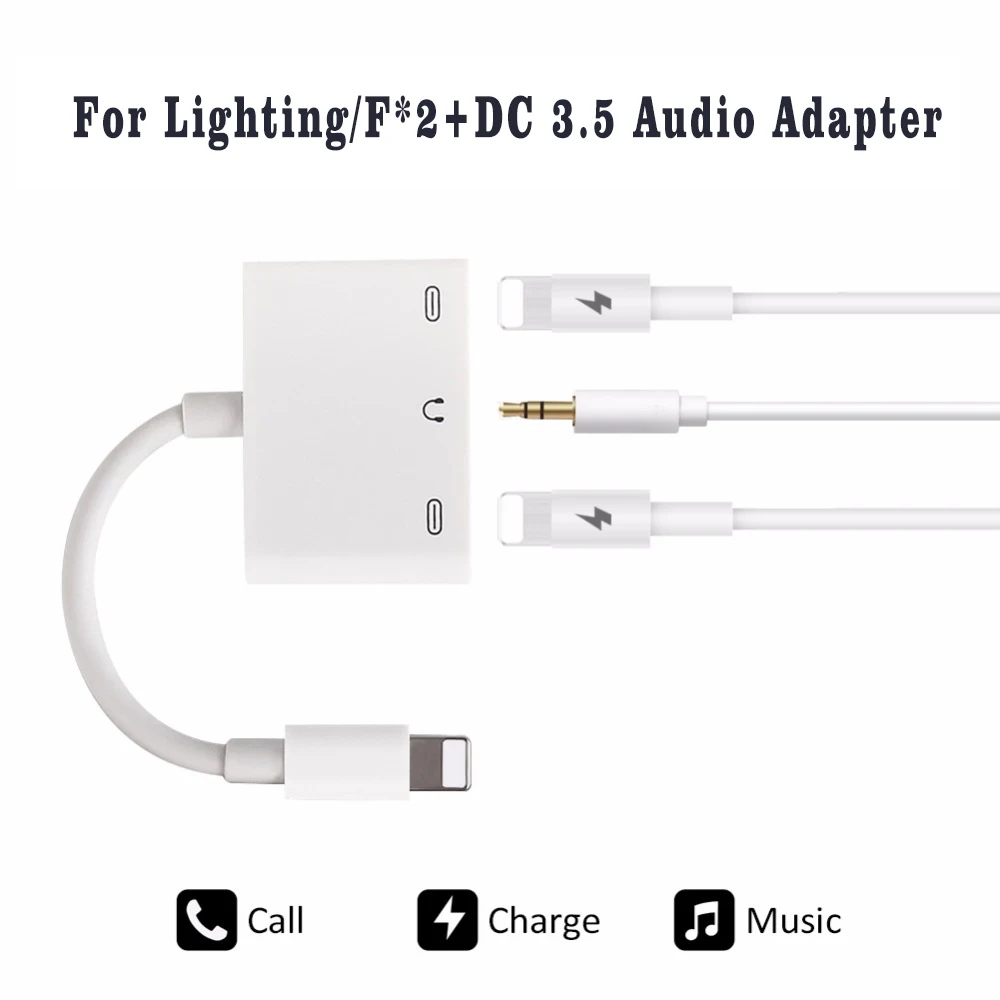 5 шт. мобильного телефона Освещение интерфейс удвоить 3.5 мм аудио порта Выход