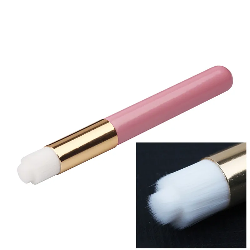 Pink Round Многофункциональная щетка для очистки ресниц, для чистки бровей, носа, черных точек, портативная щетка для ресниц, шампунь, Кисть для макияжа, кисти, инструменты - Цвет: Pink Round