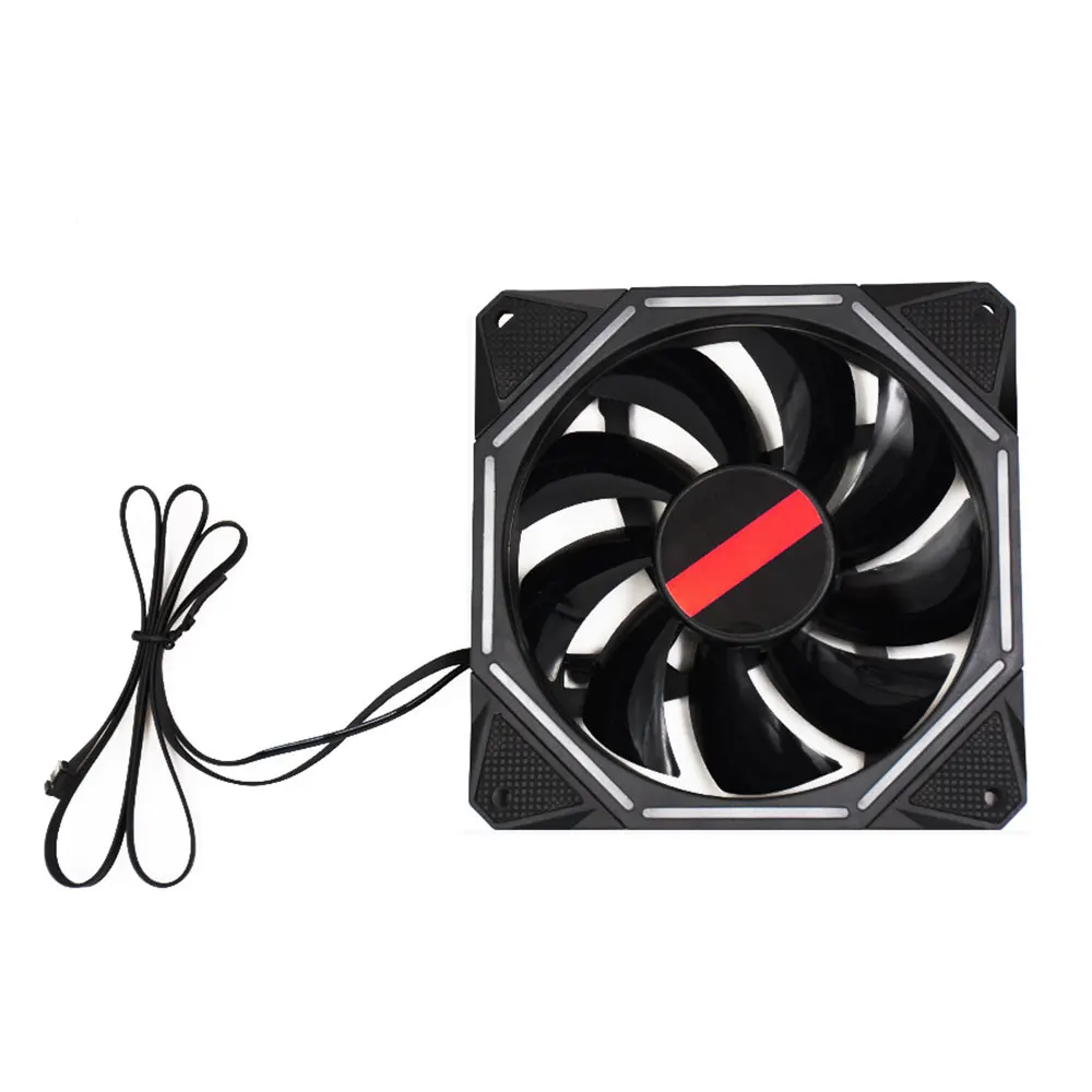 Quiet Computer Case Fan Stand Multicolored Lights RGB Cooling Game Player Colorful CPU Radiator | Компьютеры и офис
