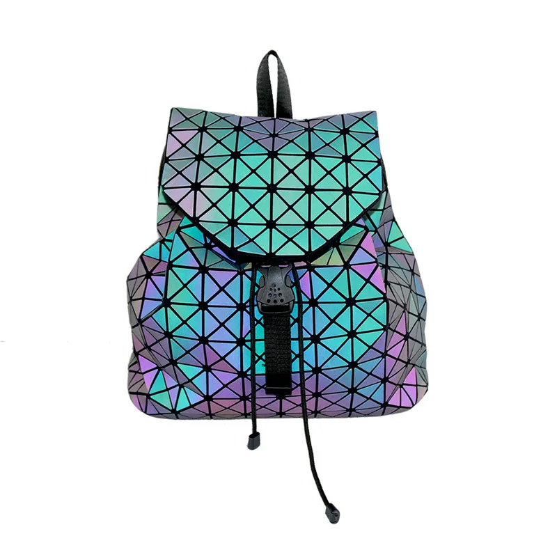 Геометрический ромб ночник Обесцвеченный лазер большая сумка на плечо модный