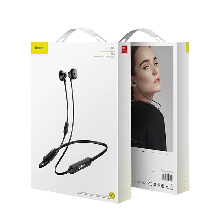 Baseus S11A Bluetooth наушники спортивные беспроводные наушники Bluetooth гарнитура для iPhone Xiaomi 9 huawei P30 pro