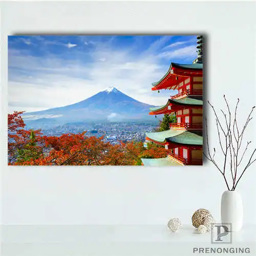 Домашний декор fuji_volcano_горный (1) @ Холст плакат ткань стены печать мульти размер
