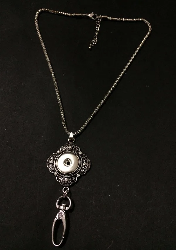 10 шт./лот новый дизайн металлическая кнопка ожерелье квадратная сделай сам