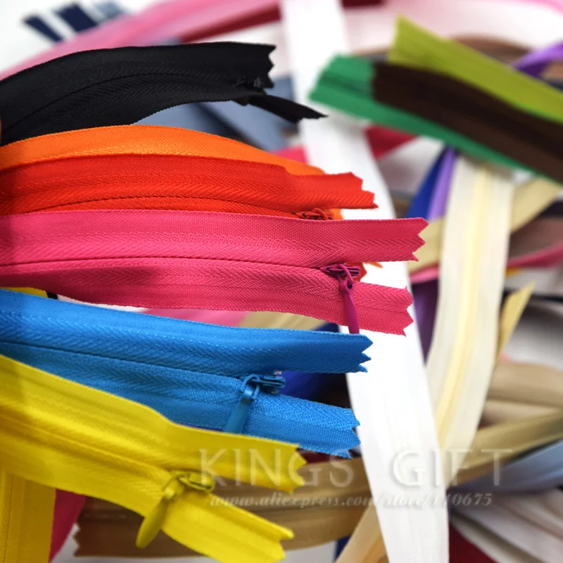 AAA класс 3 #20 шт закрытые невидимые молнии 28 см для подушки платья 60 DIY Швейные