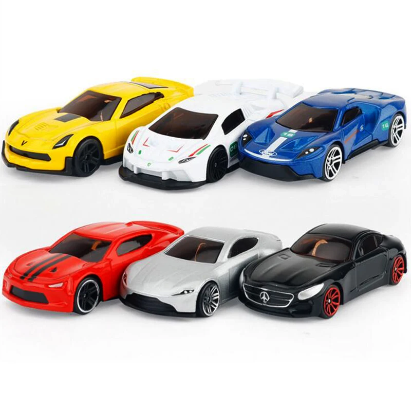 5 шт./партия детские игрушки скользящие автомобили модель 1: 64 сплав металл
