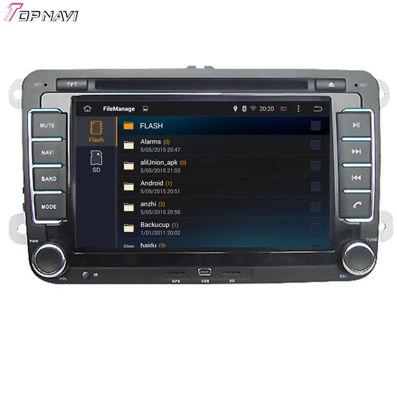 Topnavi 8 ''четырехъядерный Android 6 0 Автомобильный DVD проигрыватель для VW