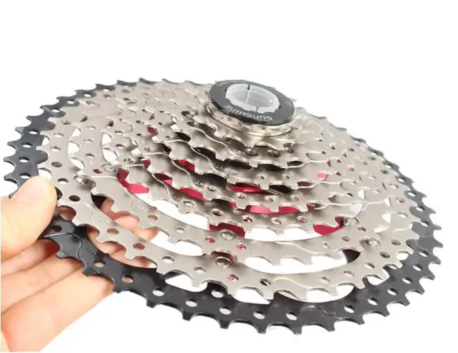 SUNSHINE-SZ MTB 9 скоростей 11-46T кассеты 9s звездочки 9v k7 соотношения совместимы с M430 M4000 M590