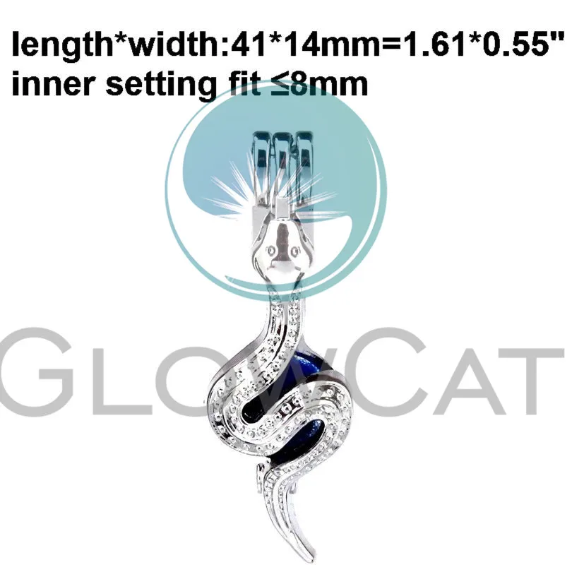 GLOWCAT змея щенок паук член Бабочка бусины клетка ювелирные изделия эфирное масло