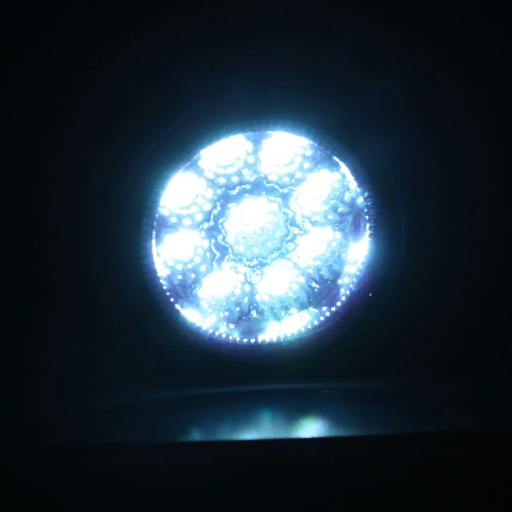 

2pcs Car Styling Round Front Bumper LED Fog Lights DRL Daytime Running Driving Blue Lens For VAUXHALL ASTRA Mk IV (G) Hatchback