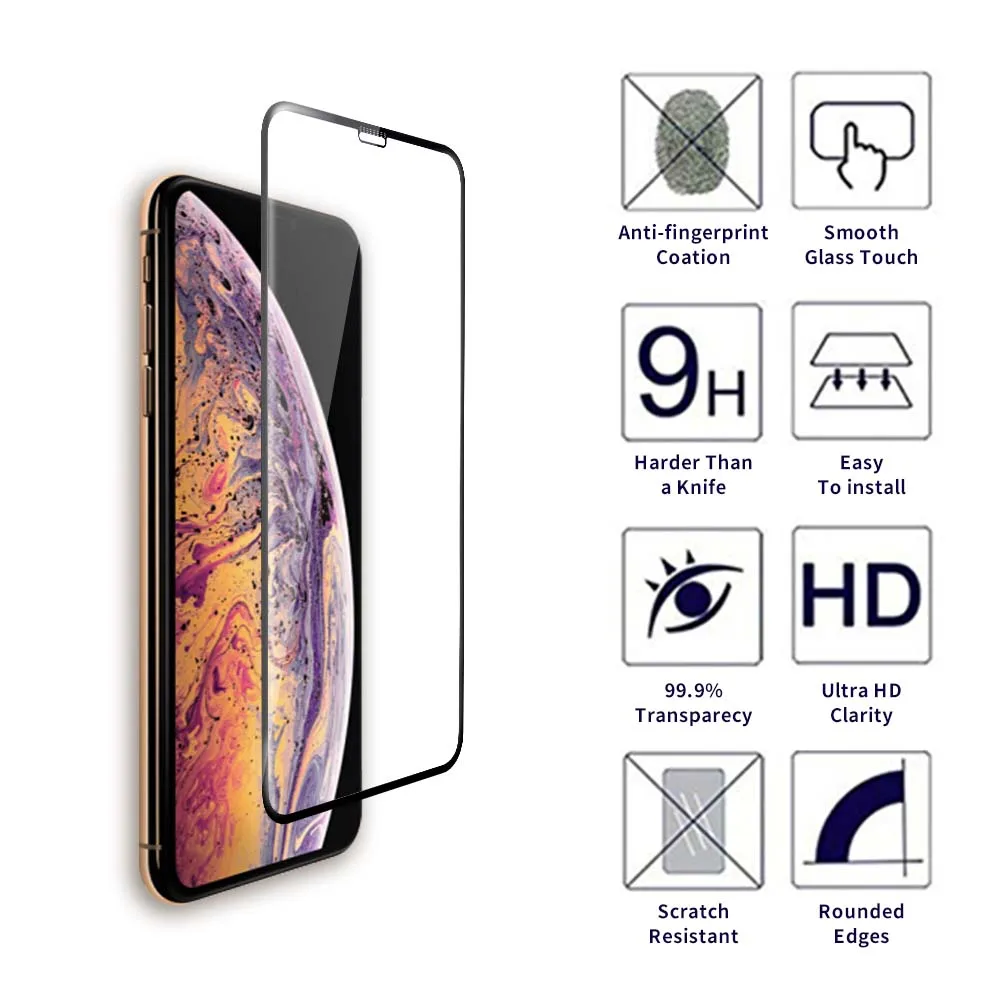 Чехол из закаленного стекла с полным покрытием для iPhone 7 8 6s 6 Plus защитная пленка
