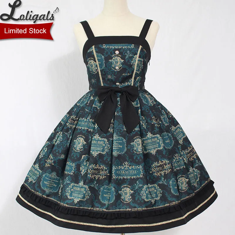 Carol Card ~ готическое платье Lolita JSK вечернее без рукавов от Alice Girl лимитированная