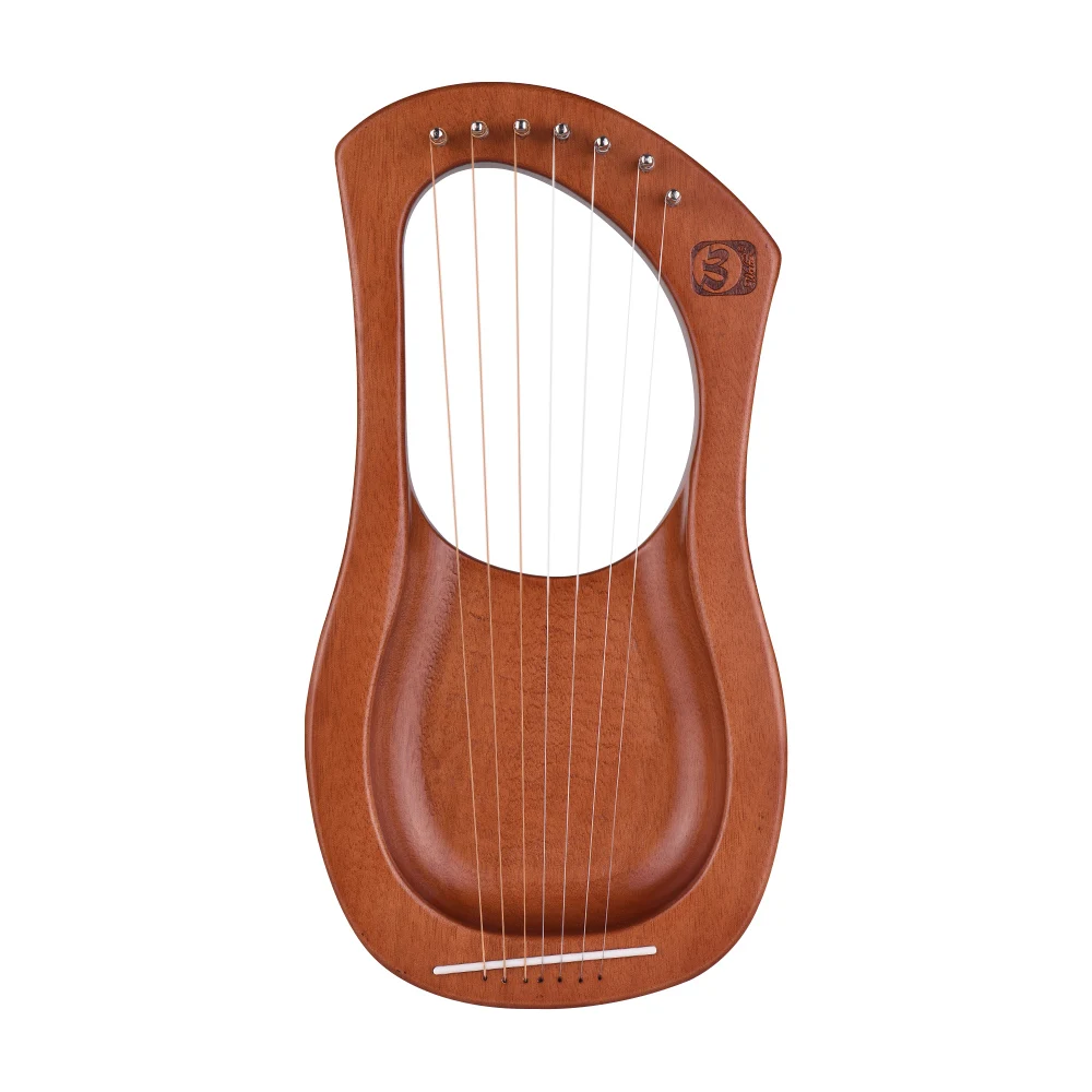Уолтер. 7-String деревянный Лира Арфы металлическими струнами из березы твердый лесенка из дерева и веревки инструмент с сумкой для переноски WH06