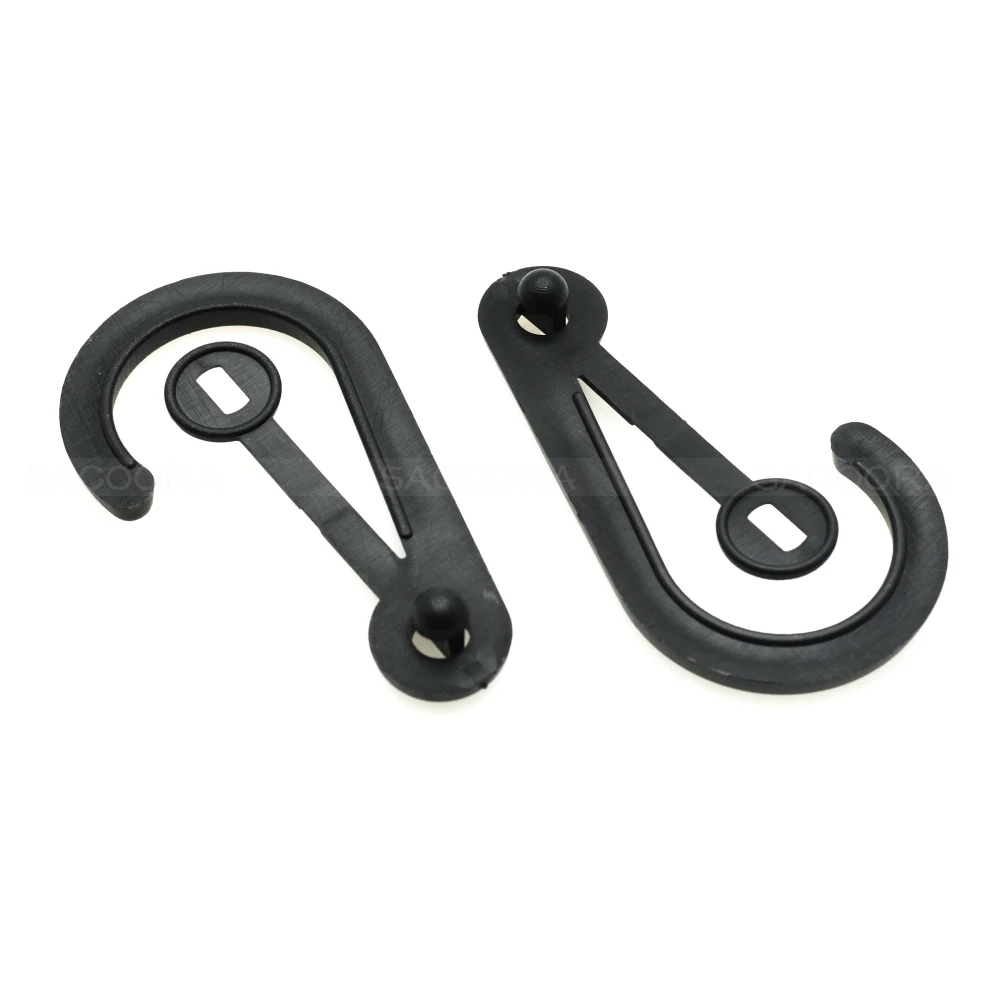 Перчатки крюк пластиковые черные пряжки оснастки с уплотнительным кольцом