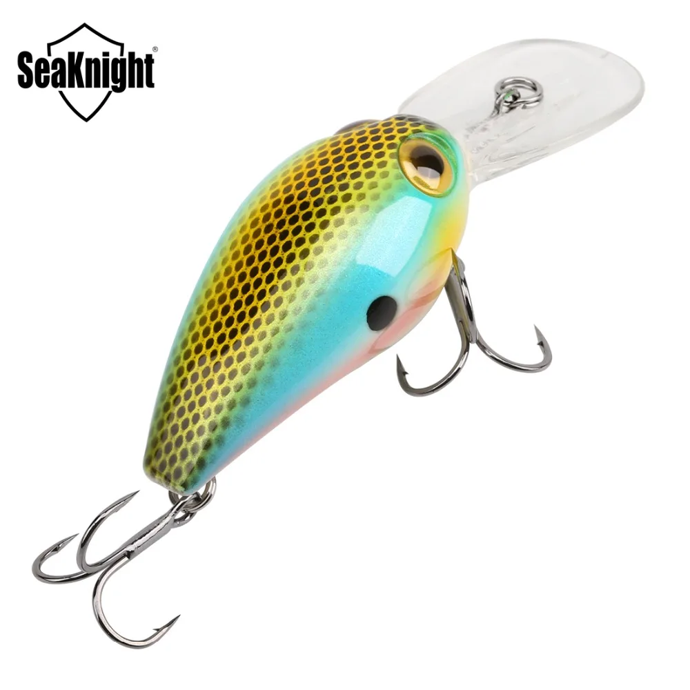 SeaKnight SK002, 5 шт., приманка для рыбалки, 11 г, 50 мм, 0-1,8 м, жесткая приманка, полные приманки для ловли карпа, набор, длинный язык, рукоятка, воблеры, приманки