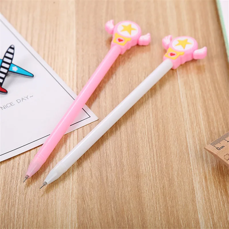 1 шт. Kawaii гелевая ручка для творчества прекрасный волшебная палочка узор школьные