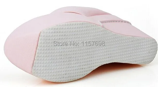 

Fashion plain fashion platform women's shoes flip-flop slippers wedges ultra high heels sandals plus size in 12