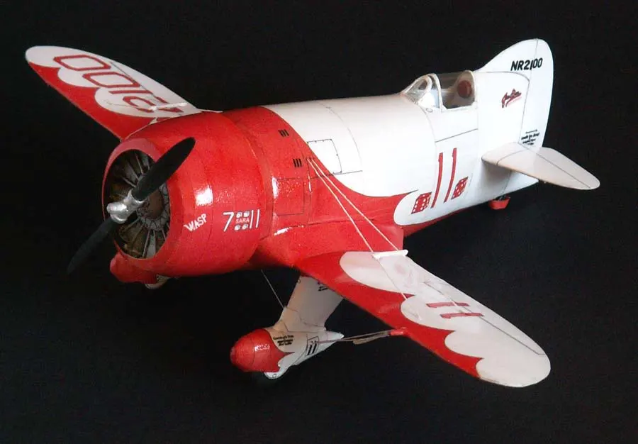 Самодельная Бумажная модель Us Racing Plane Gee Bee R1 1932 мальчик подарочная бумага ремесло