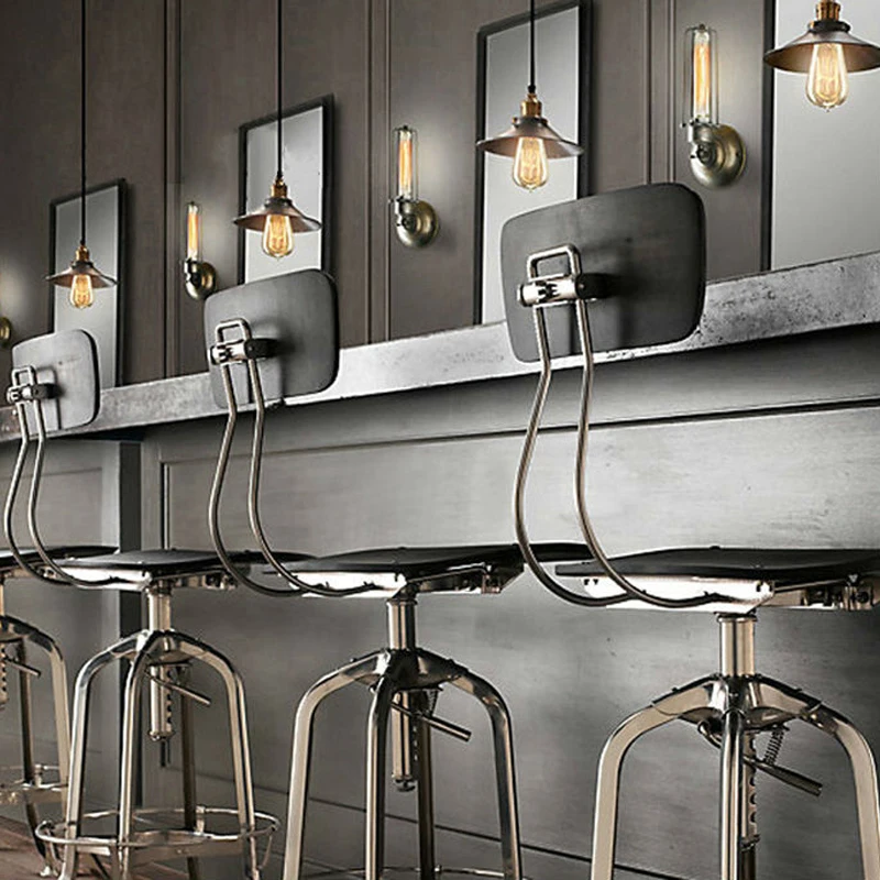 

Loft American Vintage Pendant Lights Copper Lamp Holder E27 110/220V Antique Pendant Lamp for Home Decor Restaurant Lighting