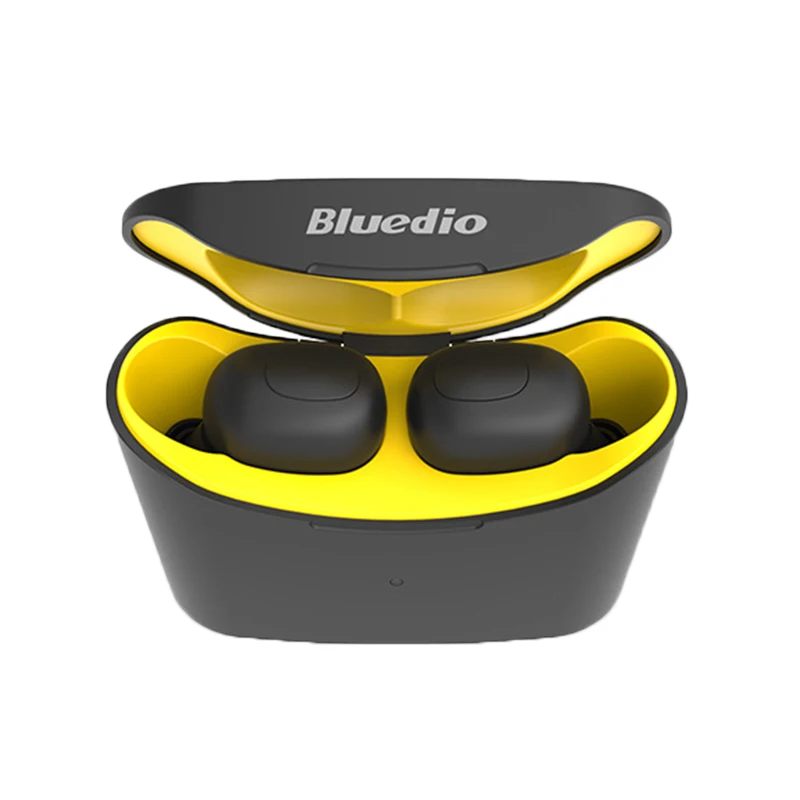 Bluedio Mini Bluetooth 5 0 спортивные наушники настоящие Беспроводные с зарядным боксом HSJ-19