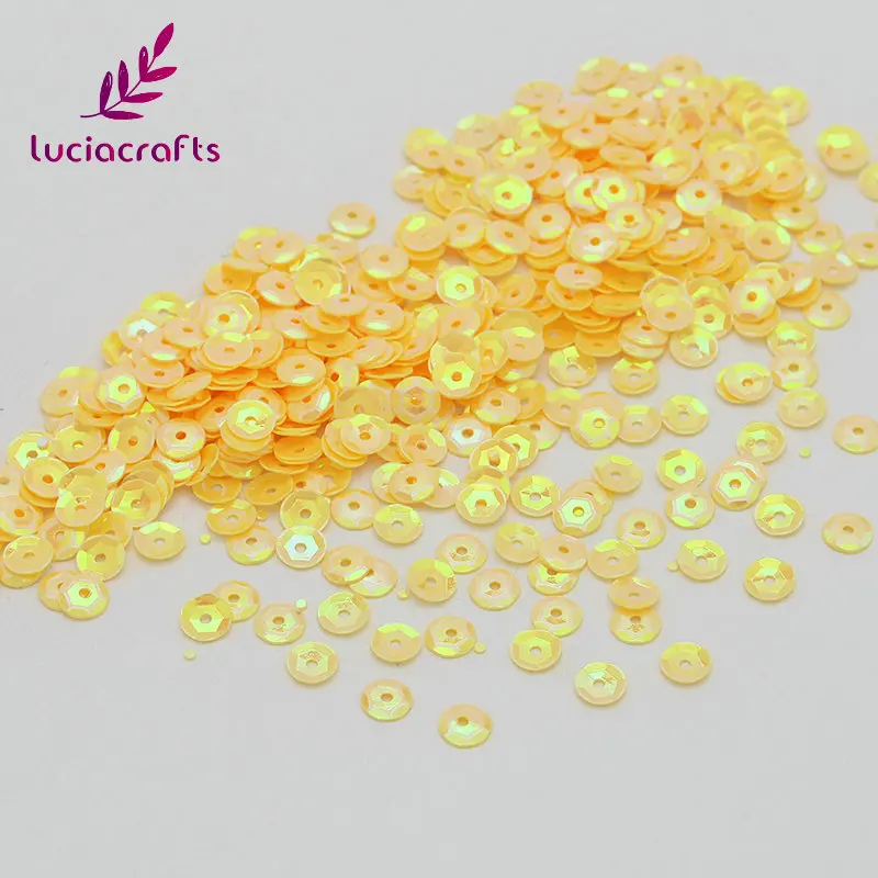 Lucia crafts 5 мм 20 г/лот хлопья Радужная чашка с блестками плоские свободные блестки для шитья одежды платье DIY украшения D0802