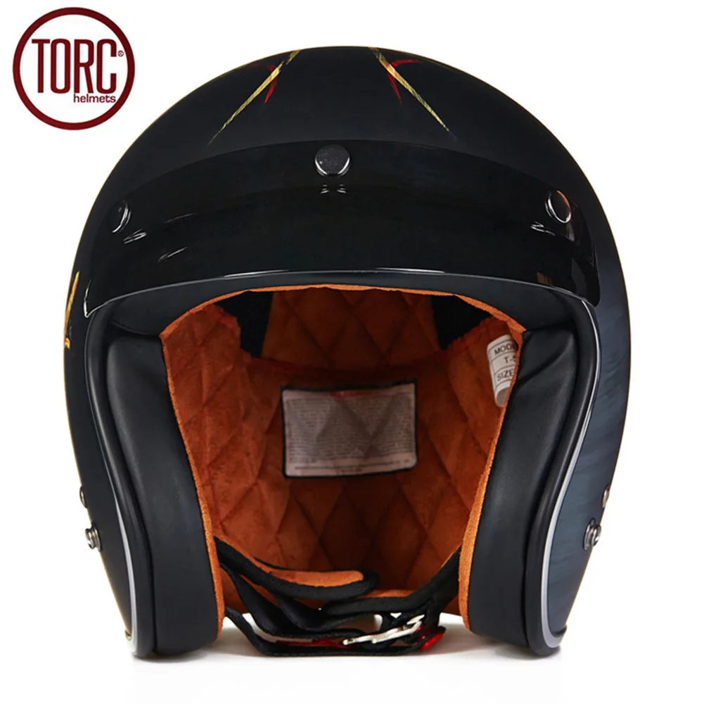TORC прогулочный мотоцикл шлем с открытым лицом винтажный T5095 moto Casque Casco cicleta Capacete DOT