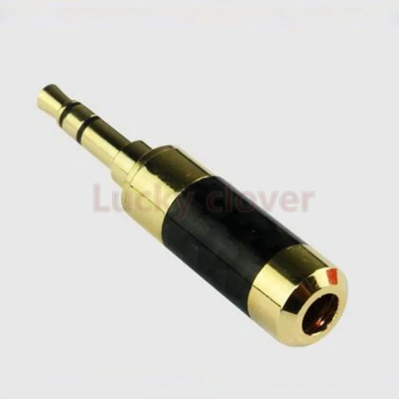 1pcs NEW high quality gold plating 3.5mm stereo plug 3 pole welding Repair Headphone AUX DIY | Connectors