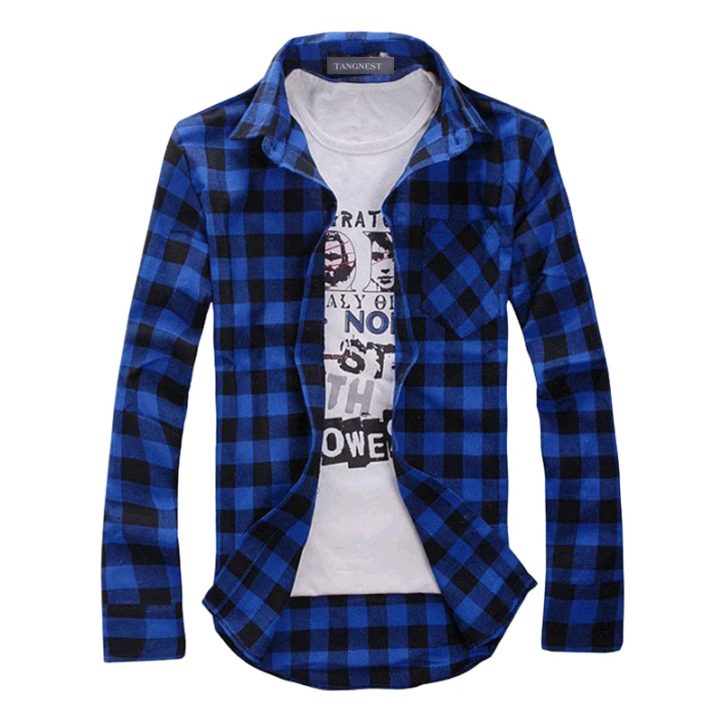 HOWL LOFTY Мужская рубашка в клетку Camisas новинка 2017 модная клетчатая с длинными