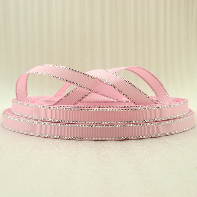 David accessories 3/"(9 мм) цвета серебро печатных прочная Лента из полиэстера, DIY материалы ручной работы, 10Y42476