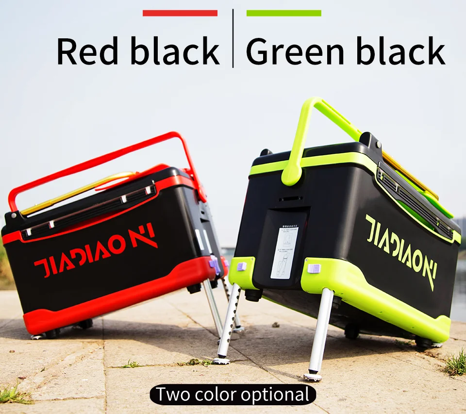 JIADIAONI 30L 5.5kg Plastic Multifunction Fishing Tackle Boxes Portable Fishing Box Seat
