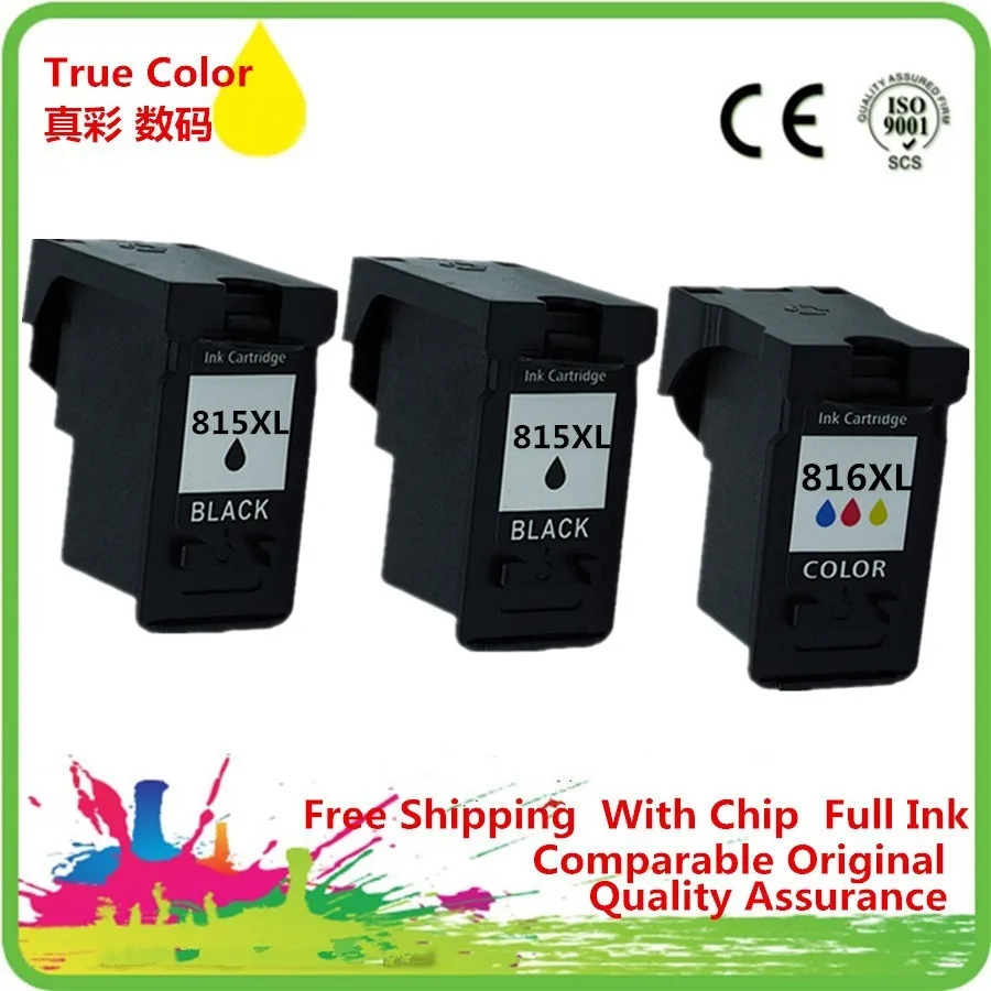 

Ink Cartridge Remanufactured For Canon PG-815 PG-815BK PG 815 BK PG815 PG815BK CL-816 CL816 CL 816 MX358 MX368 MX418 MX428 MX348