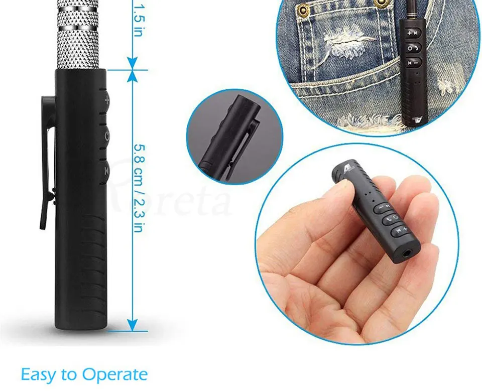 Мини Bluetooth приемник aux bluetooth адаптер 3,5 мм разъем bluetooth аудио передатчик громкой связи для автомобиля Авто музыкальные приемники