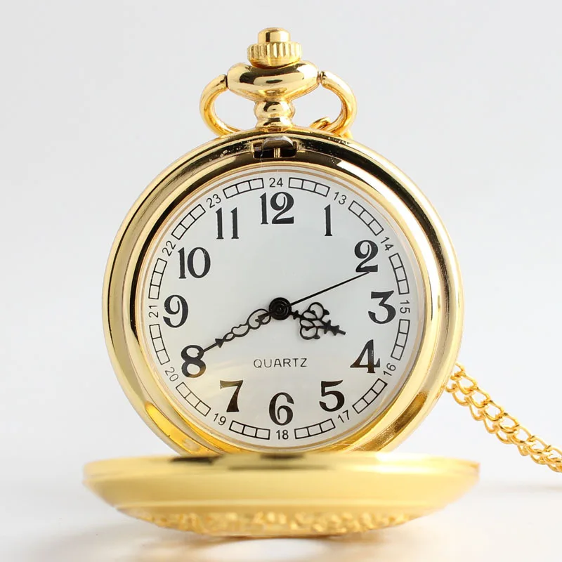 Vintage Steampunk Hollow Flower Quartz Pocket Watch Necklace Pendant Chain Clock Gifts CF1007 | Наручные часы