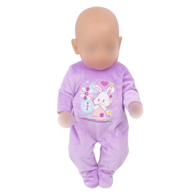 Кукольная одежда Пижама фланель 43 см для ухода за ребенком мам детские куклы