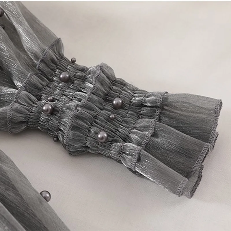 Женский комплект из двух предметов Gagarich шифоновая блузка с длинным рукавом и