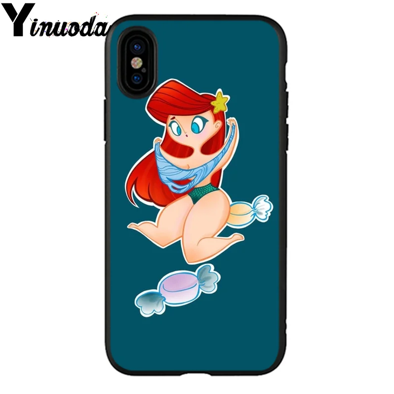 Yinuoda Ариэль Русалочка чехол для телефона iPhone X XS MAX 6 6S 7 7plus 8 8Plus 5 5S XR | Мобильные