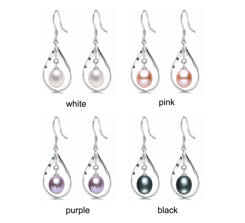 ZHBORUINI 2019 жемчужные серьги с натуральным пресноводным жемчугом геометрические