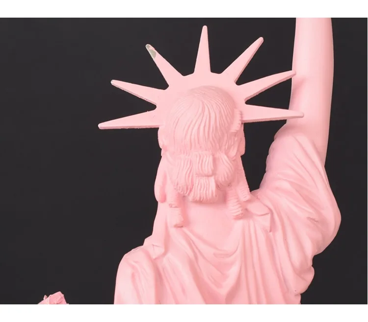 

Resin Made Statue of Liberty in the color of Light Pink