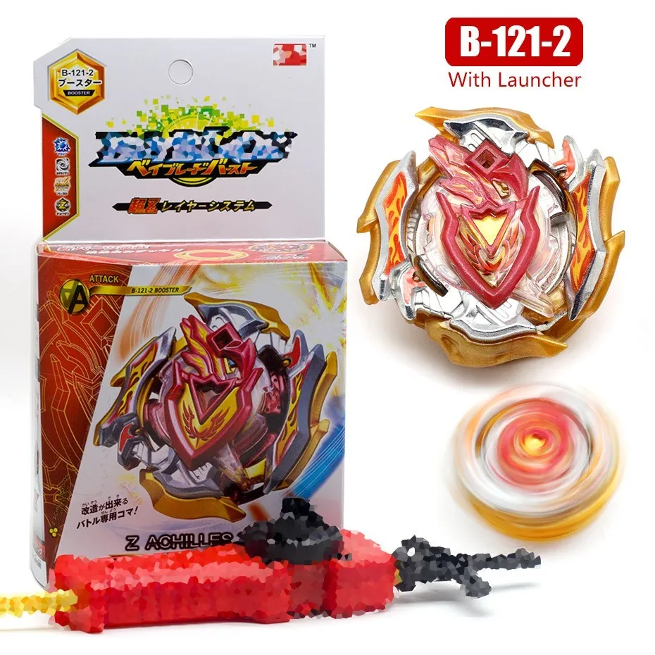 B121-2 Коробка-упаковка Bey blad Beyblade BURST B122 без пускового устройства и коробки металлический пластик Бог волчок Bey Blade лезвия игрушки для детей - Цвет: B121-2