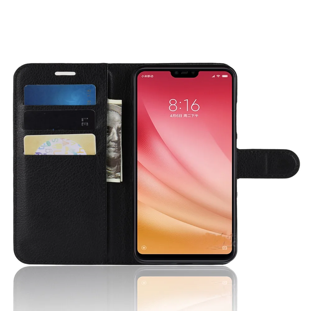 Модный чехол-бумажник из искусственной кожи для Xiaomi Mi 8 lite/Mi Youth/Mi 8X защитный