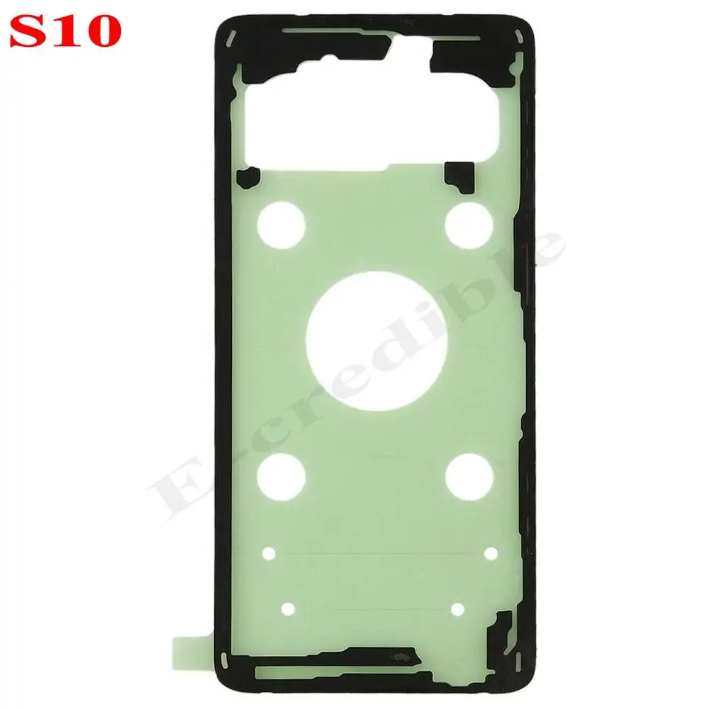For S10 Клейкая наклейка для samsung Galaxy S10 S9 S8 Plus S10E S7 S6 Edge Plus Note 9 8 Водонепроницаемая задняя крышка для аккумулятора клейкая лента - Цвет: For S10