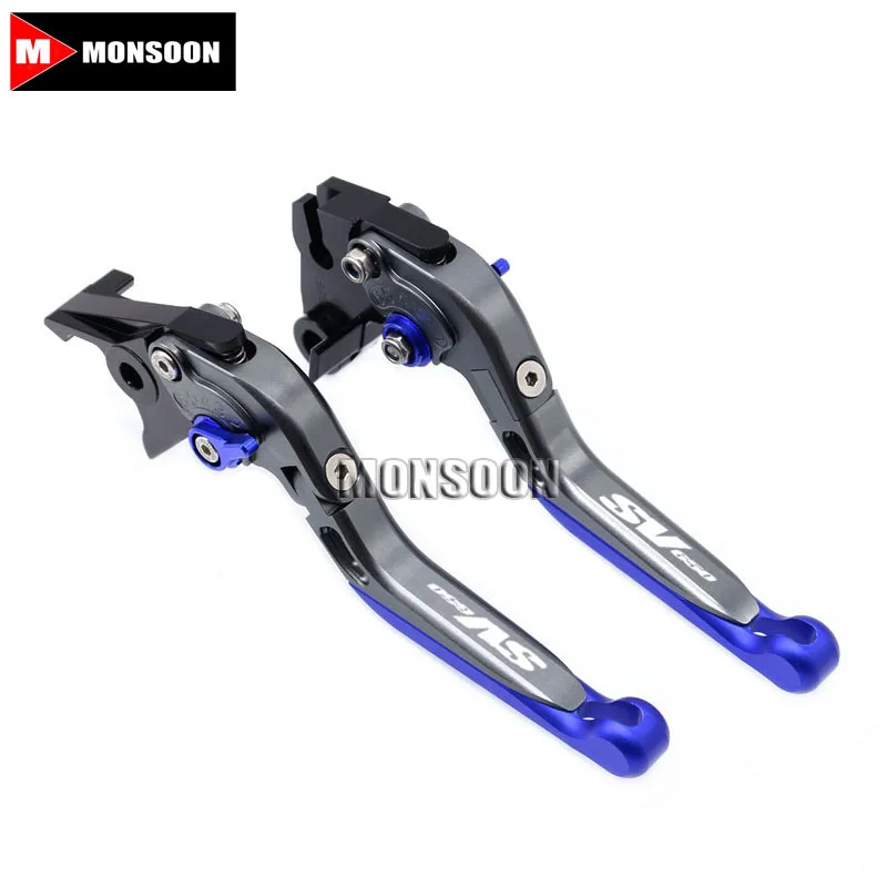 Логотип SV650 для SUZUKI SV650 SV 650 1999-2009 Аксессуары для мотоциклов Складной Выдвижная сцепные рычаги 8 цветов
